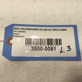 2018-2025 VOLKSWAGEN ATLAS REAR DRIVER SIDE THIRD ROW SEAT BELT RETRACTOR OEM
