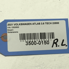 2018-2024 VOLKSWAGEN ATLAS REAR LEFT DRIVER SIDE DOOR WINDOW BELT MOLDING OEM