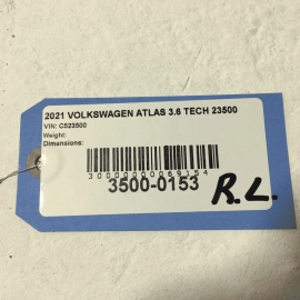 2018-2024 VOLKSWAGEN ATLAS REAR LEFT DRIVER SIDE DOOR WINDOW REGULATOR OEM