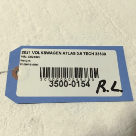 2018 - 2025 VOLKSWAGEN ATLAS REAR LEFT DRIVER SIDE DOOR LOWER MOLDING 2T2T OEM