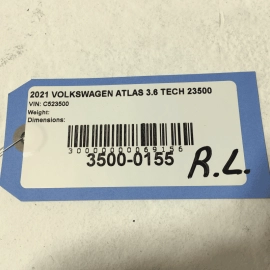 2018-2025 VOLKSWAGEN ATLAS REAR DRIVER SIDE DOOR BODY WEATHERSTRIP SEAL OEM