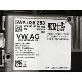 21-22 VOLKSWAGEN ATLAS SE TELEMATICS COMMUNICATION CONTROL MODULE W/BRACKET OEM
