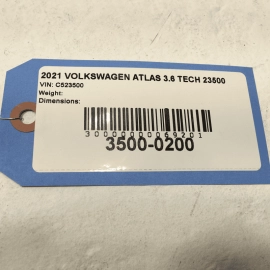 2021 - 2023 VOLKSWAGEN ATLAS REAR OVERHEAD READING DOME LAMP LIGHT OEM