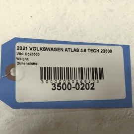 18-24 VOLKSWAGEN ATLAS REAR PASSENGER OVERHEAD ROOF DOME LIGHT READING LAMP OEM