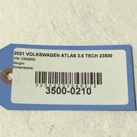 2021 Volkswagen Atlas  Headlamp Leveling Control Module w/Bracket OEM