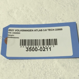 2018-2023 VOLKSWAGEN ATLAS 3.6L FRONT RIGHT ENGINE OXYGEN O2 LAMBDA SENSOR OEM