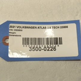 2018-2021 Volkswagen Atlas Center Console Dual USB Port Hub OEM