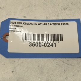 2018-2023 Volkswagen Atlas A/C HVAC Heater Water Inlet Hose Set OEM