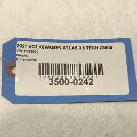 2018-2023 Volkswagen Atlas HVAC Heater Coolant Water Hose OEM