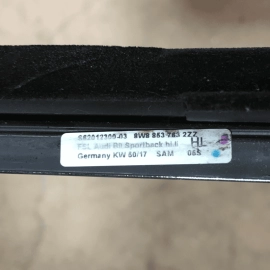 DEFECT! 18-2023 AUDI S5 SPORTBACK REAR DRIVER SIDE DOOR WINDOW BELT MOLDING OEM