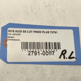 2018-2024 AUDI S5 SPORTBACK REAR DRIVER SIDE BODY DOORWAY WEATHERSTRIP SEAL OEM
