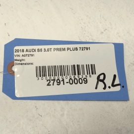 2018 - 2024 AUDI S5 SPORTBACK REAR LEFT DRIVER  SIDE DOOR WINDOW GLASS OEM