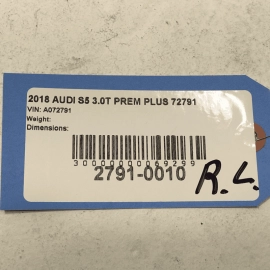 2018-2024 AUDI S5 SPORTBACK REAR LEFT DRIVER SIDE DOOR WIRE WIRING HARNESS OEM