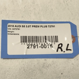 2018-2024 AUDI S5 FRONT OR REAR DRIVER SIDE DOOR OUTER HANDLE BASE OEM