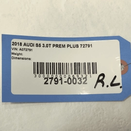 2018-2024 AUDI S5 REAR DRIVER SIDE DOOR EXTERIOR HANDLE COURTESY LIGHT LAMP OEM