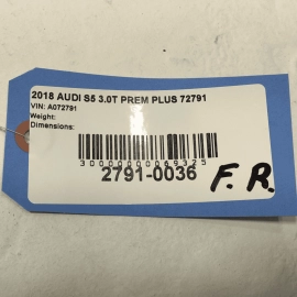 18-2024 AUDI A5 SPORTBACK FRONT RIGHT PASSENGER DOOR WINDOW WEATHERSTRIP OEM