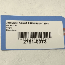 2018-2024 AUDI S5 SPORTBACK FRONT REAR SURROUND VIEW CAMERA OEM