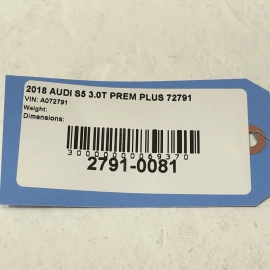 2018-2024 AUDI S5 SPORTBACK CONSOLE LEFT SIDE REARWARD TRIM COVER PANEL OEM