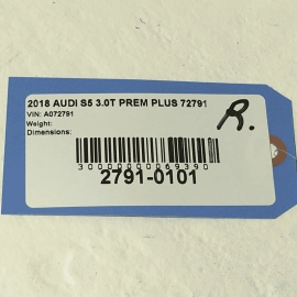2018-2023 AUDI S5 REAR PASSENGER TRUNK DRIVE UNIT STRUT SUPPORT CYLINDER OEM
