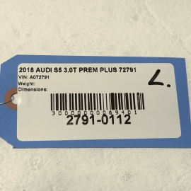 2018-2024 AUDI S5 REAR LEFT OR RIGHT BUMPER UPPER GUIDE PIN SUPPORT OEM