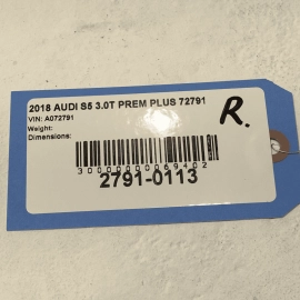 2018-2024 AUDI S5 REAR LEFT OR RIGHT BUMPER UPPER GUIDE PIN SUPPORT OEM