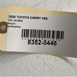 TOYOTA CAMRY XSE 2018 - 2023 2.5L NEGATIVE BATTERY CABLE WIRE WIRING HARNES