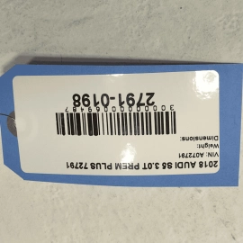 2018-2019 AUDI S5 REAR BUMPER TRUNK LID KEYLESS ENTRY CONTROL MODULE OEM