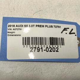 18-24 AUDI S5 A5 SPORTBACK FRONT DRIVER SIDE WINDOW GLASS WEATHERSTRIP SEAL OEM