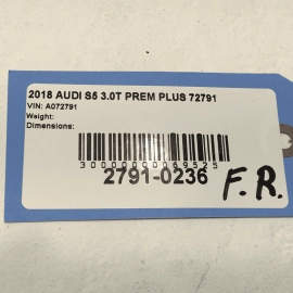 18-24 AUDI S5 SPORTBACK FRONT PASSENGER SIDE DOOR WINDOW MOTOR REGULATOR OEM