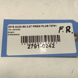 2018-2024 AUDI A5 S5 SPORTBACK FRONT PASSENGER DOOR LOCK LATCH RELEASE CABLE OEM