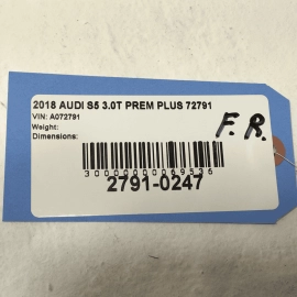 18-24 AUDI S5 SPORTBACK FRONT PASSENGE SIDE DOOR WINDOW SWITCH CONTROL OEM