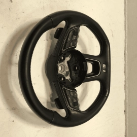 2018-2024 AUDI S5 SPORTBACK STEERING WHEEL FLAT BOTTOM W/ PADDLES SHIFT OEM