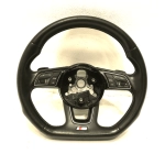 2018-2024 AUDI S5 SPORTBACK STEERING WHEEL FLAT BOTTOM W/ PADDLES SHIFT OEM