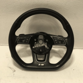 2018-2024 AUDI S5 SPORTBACK STEERING WHEEL FLAT BOTTOM W/ PADDLES SHIFT OEM