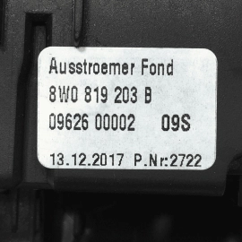 2018-2024 AUDI S5 SPORTBACK REAR CENTER CONSOLE TRIM AIR VENT GRILL OEM