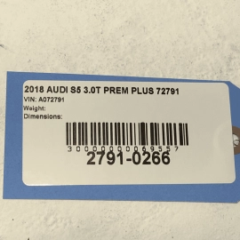 2018-2019 Audi S5 Sportback Center Console Radio Receiver Control Switch OEM