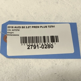 2018-2024 Audi S5 Sportback Hood Rearward Weatherstrip Seal OEM