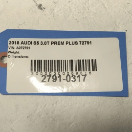 2018-2024 Audi S5 Sportback Fuel Filler Flap Door w/ Pocket *LZ7S* Gray OEM