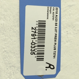 2018-24 AUDI S5 A5 SPORTBACK LIFTGATE BACK DOOR PASSENGER SIDE CORNER COVER OEM