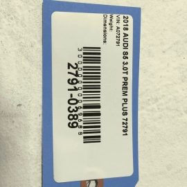 2018-2019 AUDI S5 A5 EVAPORATIVE EMISSION SYSTEM DETECTION LEAK MODULE OEM