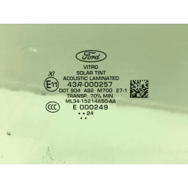 2015-2023 FORD F-150 XL FRONT RIGHT PASSENGER SIDE DOOR  WINDOW GLASS OEM