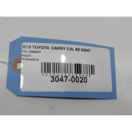 2018 Toyota Camry 2.5L  Fuse Relay Block Box Cover Upper Lid OEM