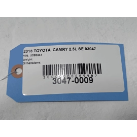 TOYOTA CAMRY 2018-2020 REAR VIEW TRUNK LID BACKUP PARKING ASSIST CAMERA OEM