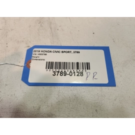 2016-2022 Honda Civic Passenger Rear Inner Door Trim Panel *NH900L* OEM