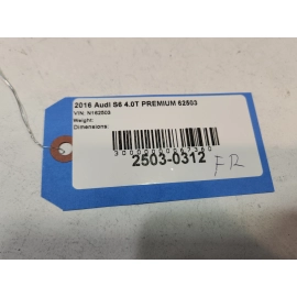 2016-2018 Audi S6 Front Right Passenger Door Interior Trim Panel OEM