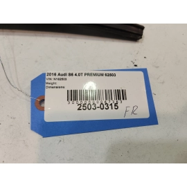 2016-2018 Audi S6 Front Right Passenger Door Window Run Channel OEM