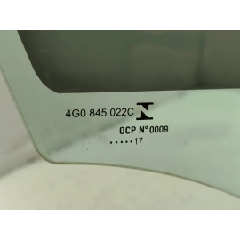2016-2018 AUDI A6 FRONT RIGHT PASSENGER SIDE DOOR PANEL WINDOW GLASS OEM