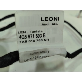 2012-2018 Audi A6 Rear Right Passenger Door Wiring Harness OEM