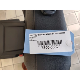 2021 VOLKSWAGEN ATLAS REAR 2ND ROW PASSENGER SIDE SEAT CUSHION BLACK OEM