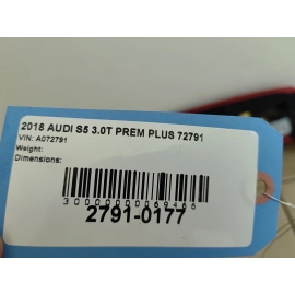 2018-2024 Audi S5 Sportback Rear Left Driver Seat Bolster Leather Red OEM